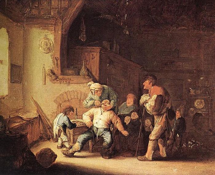 Adriaen van ostade Barber Extracting of Tooth. china oil painting image